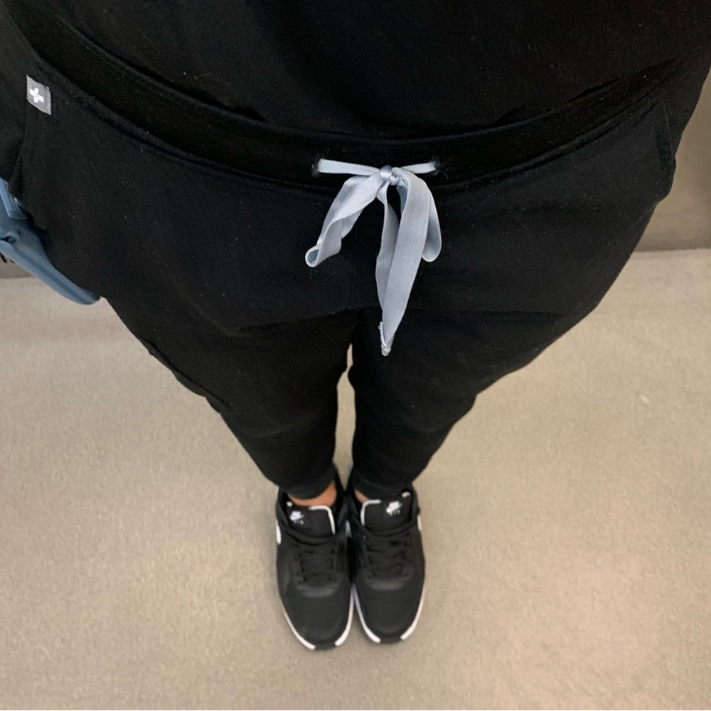 Black FIGS jogger scrubs